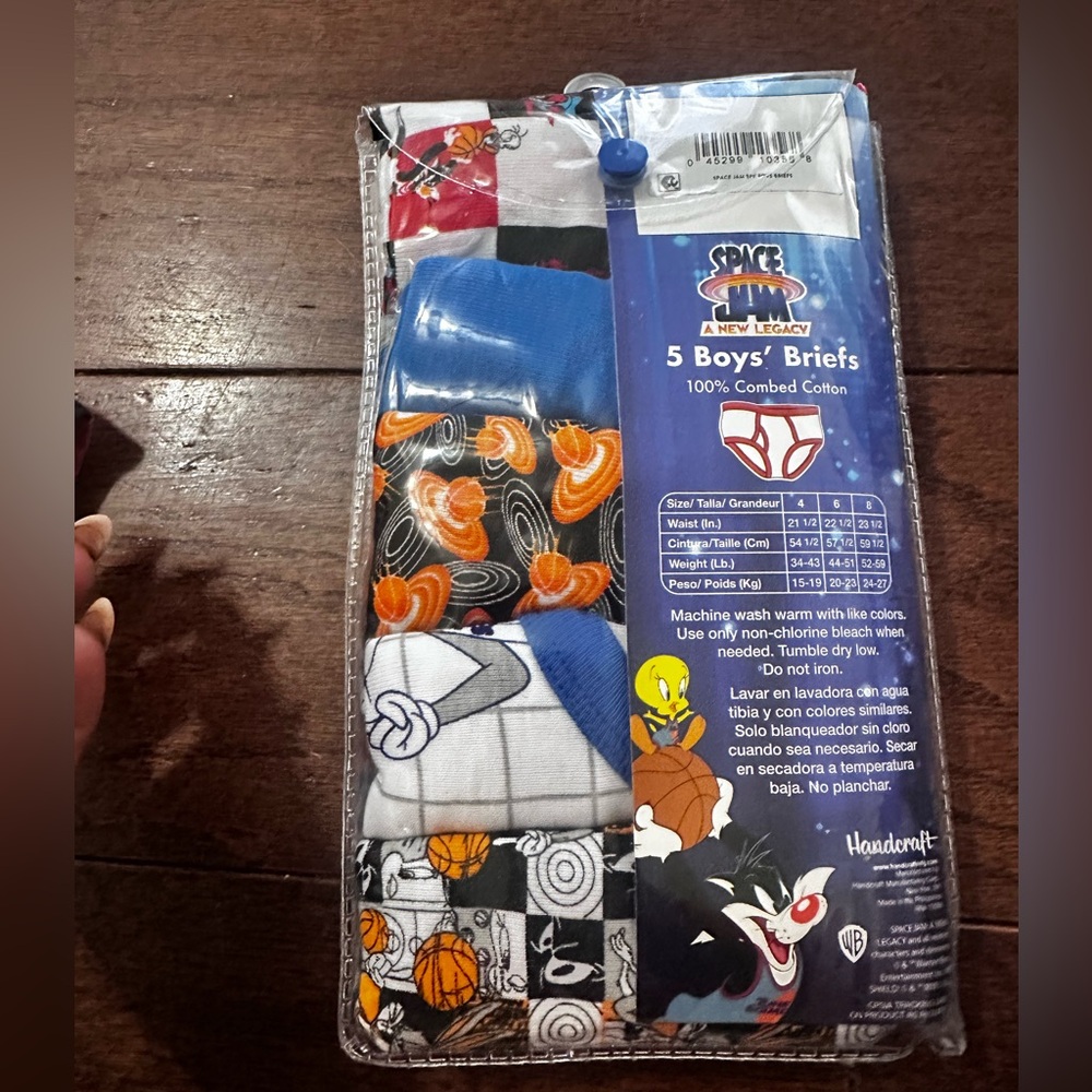 Boys Briefs Size 6 Space Jam Underwear NWT
